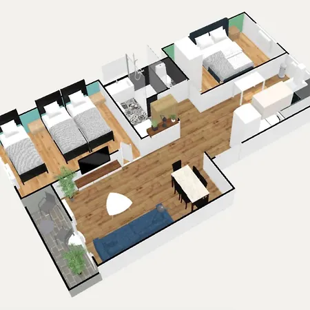 Bleuet - 2 Bedrooms - Air Conditioning, Free Parking & Tram *