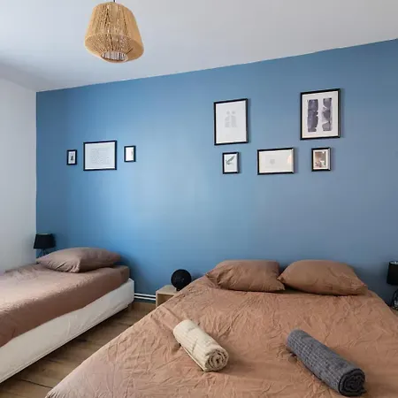 Bleuet - 2 Bedrooms - Air Conditioning, Free Parking & Tram גרנובל