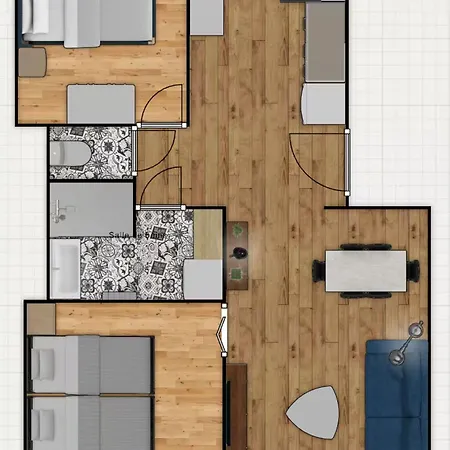 Bleuet - 2 Bedrooms - Air Conditioning, Free Parking & Tram