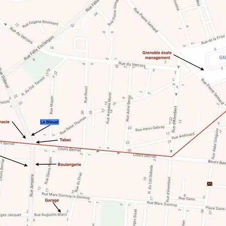 Bleuet - 2 Bedrooms - Air Conditioning, Free Parking & Tram גרנובל