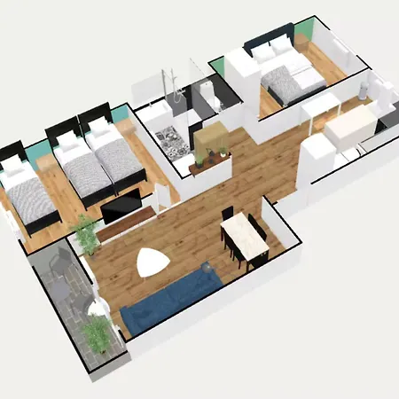 דירה Bleuet - 2 Bedrooms - Air Conditioning, Free Parking & Tram