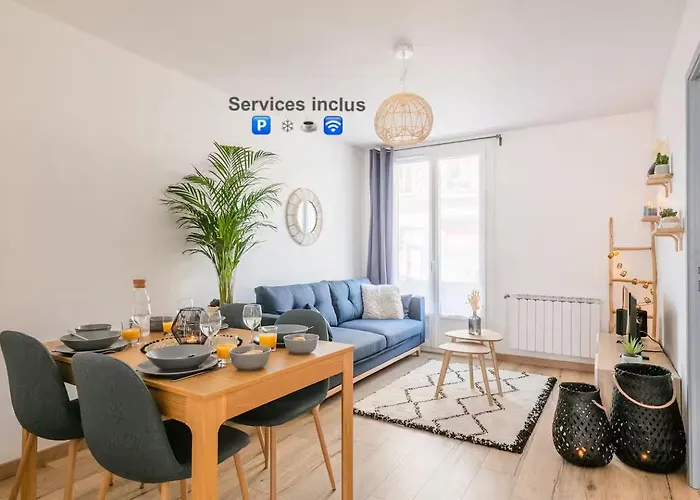 Appartement Le Bleuet Train Station Tram Parking Air Conditioning