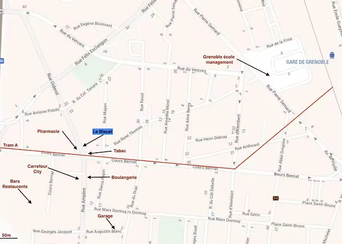 Le Bleuet Train Station Tram Parking Air Conditioning Гренобль